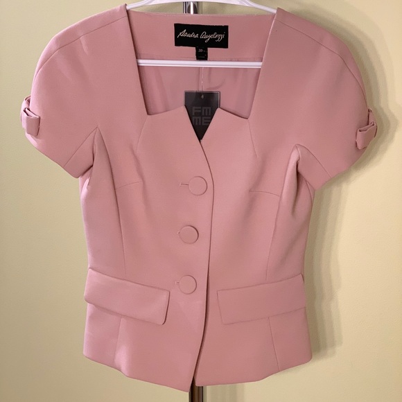 Sandra Angelozzi Jackets & Blazers - Sandra Angelozzi - short sleeve suit jacket/top